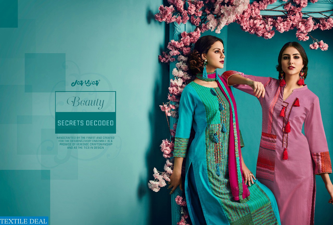Jay Vijay Fashion Telas Wholesale Casual Salwar suits